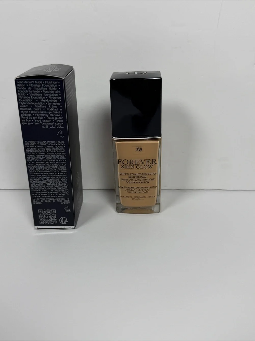Dior Forever Skin Glow Liquid Foundation 3W Warm Radiant SPF 25 1 fl oz